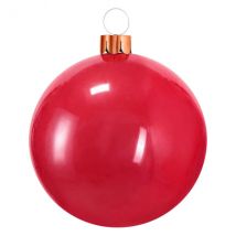 Grande boule de Noël gonflable D65 cm Rouge