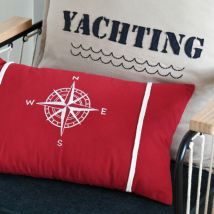 Cuscino rettangolare cotone (30 x 50 cm) Fregate Rosso