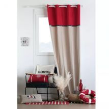 Overgordijn katoen (140 x 260 cm) Fregate Rood