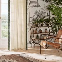 Gordijn katoen (140 x 260 cm) Exotic panama Beige
