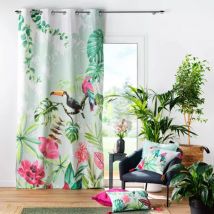 Rideau coton (140 x 260 cm) Louisiane Vert