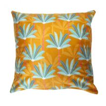 Housse de coussin velours (40 x 40 cm) Oasis Jaune