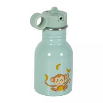 Kinderfles metaal (16 cm) Singe Groen