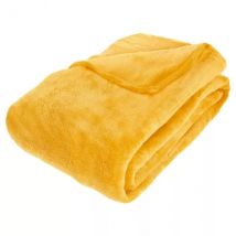 Plaid doux (230 cm) Tendresse Jaune ocre
