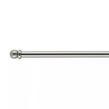 Tringle voilage extensible ronde (L60 - 80 cm /D7 mm) Pietro Argent