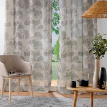Voilage effet lin (140 x 280 cm) Ginko Marron