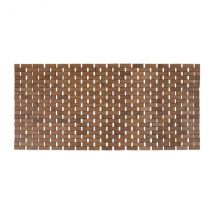 Tapis de bain Caillebotis rectangulaire bambou (45 x 100 cm) Antidérapant Marron