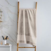 Serviette de bain coton bio (70 x 130 cm) Méline Beige pampa
