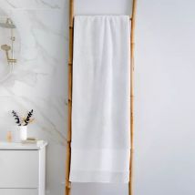 Toalla en algodón orgánico (90 x 150 cm) Méline Blanco chantilly