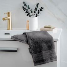 Serviette de bain coton bio (30 x 50 cm) Méline Gris orage