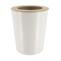 Poubelle salle de bain 5L Purebamboo Blanc