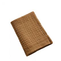 Serviette de bain gaze de coton (30 x 50 cm) Gaïa Camel