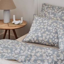 Funda de almohada rectangular en percal de algodón (50 x 70 cm) Lison Gris