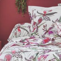 Taie de traversin coton (L200 cm) Pénélope Rose