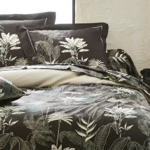 Taie de traversin satin de coton (L200 cm) Cayenne Noire