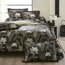 Dekbedovertrek satijn katoen (260 x 240 cm) Cayenne Zwart