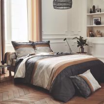 Housse de couette satin de coton (200 x 200 cm) Tiago Noire