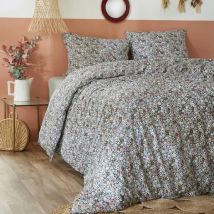 Dekbedovertrek met één kussensloop katoen (140 x 200 cm) Malia Meerkleurig