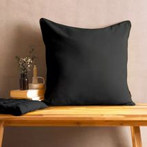 Cojín cuadrado en algodón (60 x 60 cm) Pixel Negro