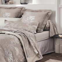 Taie de traversin satin de coton (L200 cm) Cayenne Marron