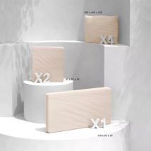 Lot de coussins de remplacement pour salon de jardin Calvi 4 places - Beige