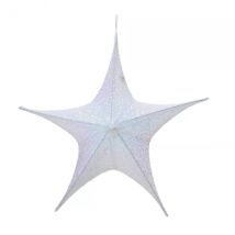 Kerstster om op te hangen (D80 cm) Glitterig Iriserende Kerst