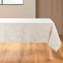 Gecoate rechthoekige tafelkleed (140 x 250 cm) Enola Beige