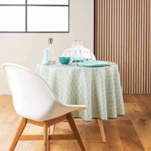 Nappe ronde anti tache (180 cm) Piana Vert sauge