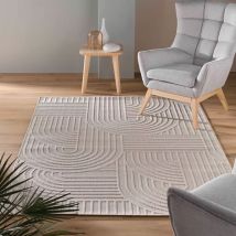 Geweven woonkamer tapijt (160 x 230 cm) Ezio Beige