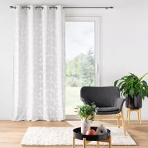 Rideau œillets velours (135 x 260 cm) Geolia Blanc