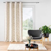 Rideau œillets velours (135 x 260 cm) Geolia Beige