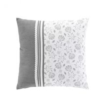 Quadratisches Baumwollkissen (45 x 45 cm) Flavie Grau