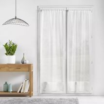 Paar gordijnen met stanggat (70 x 200 cm) Lissea Wit