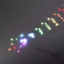 Étoile lumineuse Digitale 85 LED H20 cm Star Multicolore