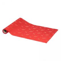 Chemin de table (300 x 28 cm) Pain d'épice Rouge et doré