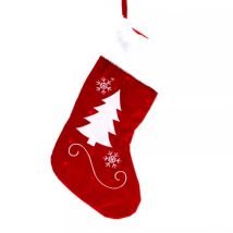 Beleuchtete Weihnachtssocke (H41 cm) Beau sapin Rot