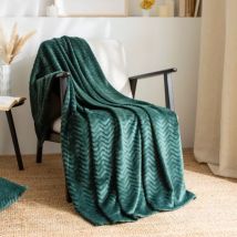 Kuscheldecke aus Flanell (125 x 150 cm) Zag Grün