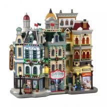 Beleuchtetes Weihnachtsdorf Lemax mit Batteriebetrieb Holly Jolly Hotel