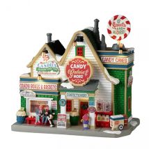Beleuchtetes Weihnachtsdorf Lemax batteriebetrieben Die Süßwarenhandlung Candy Galore & More