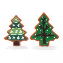 Lemax Zubehör (H6 cm) 2er Set Tannenbäume Zuckerkekse