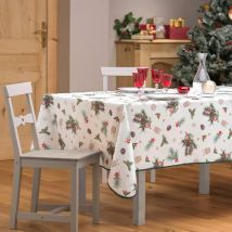 Nappe de Noël rectangulaire anti tache (150 x 300 cm) Hollystar