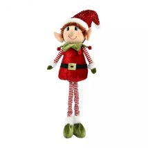 Schelmischer Kobold lange Beine (H50 cm) Pipo als Weihnachtsmann