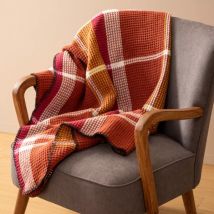Zacht honingraat plaid (130 x 180 cm) Owen Terracotta