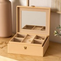 Juwelendoos (H20,5 cm) Hanifa Beige