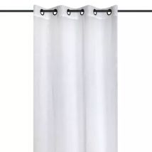 Gardine mit Ösen (140 x 260 cm) Eugénie Weiß