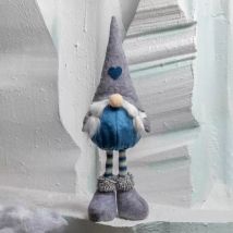Lutin de Noël (H50 cm) Huguette chapeau pointu Gris