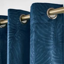 Rideau obscurcissant velours (180 x 260 cm) Fern Bleu marine