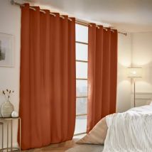 Rideau obscurcissant thermique (180 x 260 cm) Calore Terracotta