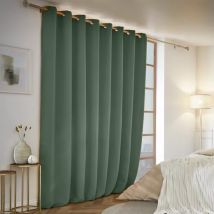 Rideau obscurcissant thermique (280 x 260 cm) Calore Vert romarin