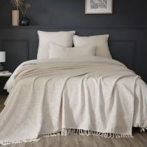 Plaid coton (180 x 220 cm) Sixtine Beige